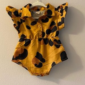 Leopard Print Bubble Romper Boutique